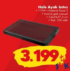 ALF HALE 110 W AYAK ISITICI